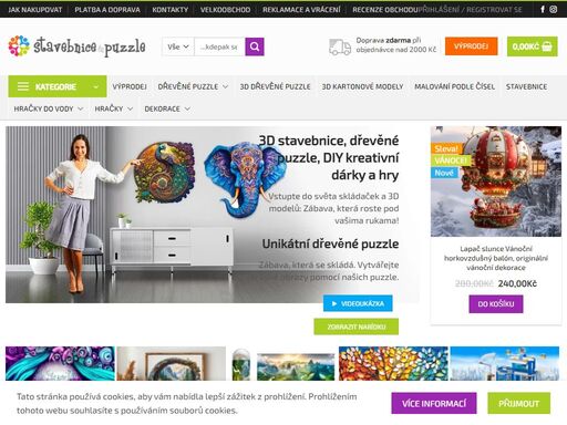 naše eshopové prostředí je kouzelným domovem pro všechny, kteří hledají rozmanité a originální puzzle, stavebnice, diy kreativní a 3d modely.