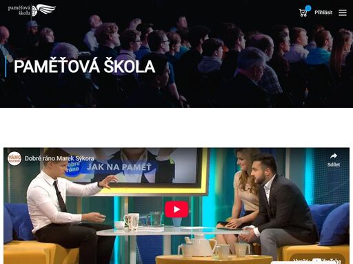 paměťová škola marka sýkoryhttps://www.youtube.com/watch?v=cmoxf7yyt3o&t=7s 1 % spokojenost 1 % využitelnost 1 firem 1 účastníků je nutné dělat to pro lidi! je to krásný pocit vstávat ve 2 ráno a těšit se do práce!je mi velikou ctí se s vámi setkávat a snažit se vám pokaždé předat kousek sebe. zároveň mi můžete věřit, že mě to …