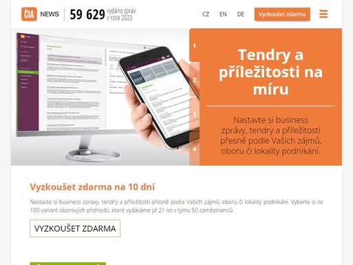 nastavte si business zprávy, tendry a příležitosti přesně podle vašich zájmů, oboru či lokality podnikání. vyberte si ze 100 variant oborových přehledů, které vydáváme již 21 let v týmu 50 zaměstnanců.
