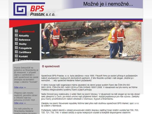 bps prastav, drážní doprava, provozování dráhy, opravy a údržba drážních vozidel, oprava údržba kolejiše