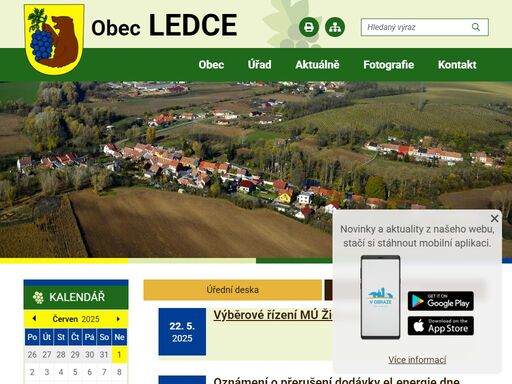 oficiální stránky obce ledce