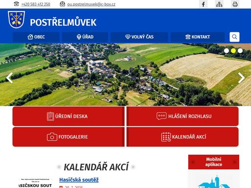 oficiální stránky obce postřelmůvek
