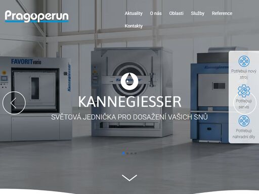 obchodní firma poskytující služby v konkrétních oblastech: poradenství a projekce prádelen, dodávky prádelenských strojů a zařízení a související služby v oblasti prádelenství