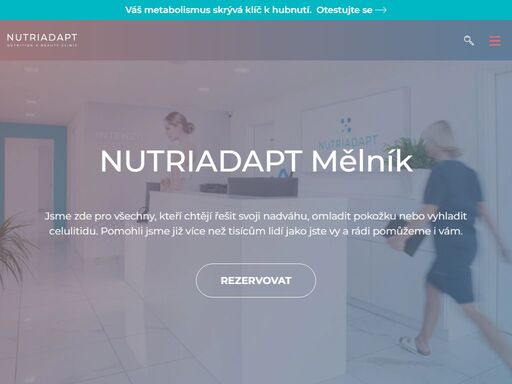 <p>nutriadapt weight management clinic mělník</p>
<p>zveme vás do naší poradny, ve které vás seznámíme s účinnou cestou k vysněné hmotnosti.</p>
<p>představíme vám nejpokročilejší výživový systém zaměřený na řízení hmotnosti člověka. na základě biochemického screeningu tento systém přináší nejlepší cestu k vysněné hmotnosti pomocí výživového plánu, který zohledňuje individuální potřeby jako jsou chuťové preference, věk, pohlaví, možnosti stravování, pohyb a další.</p>
<p>na základě elementární, metabolické a dalších diagnostik a vyšetření pro vás umíme vybrat ten nejvhodnější výživový směr, připravíme vám společně s osobním výživovým plánem také podrobnou <strong>kuchařku na míru nutriadapt s gramážovými recepty</strong> a hlavně o vás budeme pečovat tak, abyste na své cestě nebyli sami a svých váhových cílů dosáhli co nejpříjemnějším způsobem a bez jakéhokoliv trápení, které zpravidla běžné “zaručené diety” provázejí.</p>
<p><strong>na konci naší spolupráce už budete vědět, jak se stravovat, abyste byli po ukončení programu schopni se vyznat v potravinách i ve vlastním těle, v budoucnu již shozená kila nenabrali zpět, a dokázali tak svoji hmotnost kontrolovat a udržovat trvale.</strong></p>
<p>neváhejte a vyplňte formulář níže už dnes. my vám co nejdříve zatelefonujeme a domluvíme společně termín návštěvy, který vám bude vyhovovat.</p>
<p>těšíme se na vás!</p>