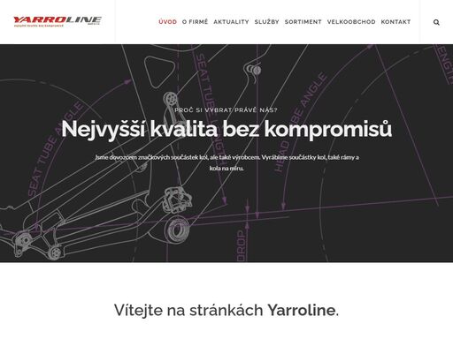 dovozce značkových součástek kol, výrobce přípravků pro údržbu kol, rámy a kola na míru.