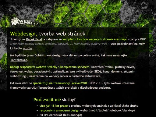 tvorba webových stránek, eshopů, redakčních systému.