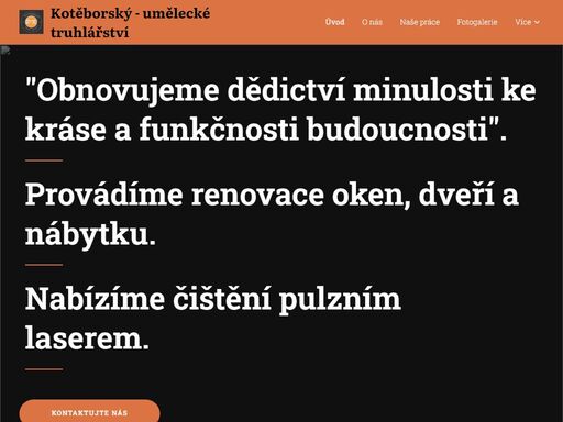 obnovujeme dědictví minulosti ke kráse a funkčnosti budoucnosti.