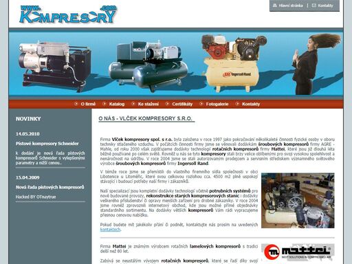 šroubové a pístové průmyslové kompresory a pneumatické nářadí ingersoll-rand