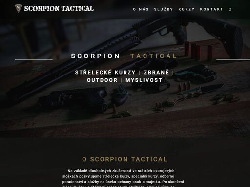 skvělé střelecké kurzy, nabídka střelných zbraní a další na scorpiontactical