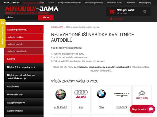 hledáte spolehlivého a zkušeného dodavatele náhradních dílů na auta? pojďte si vybrat náhradní díly na své auto k nám! pomůžeme, ověříme vin.
