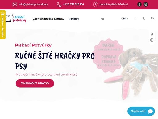chytré hračky pro psy z pravé kožešiny, dárky pro psy, pískací plyšové hračky ušité v čechách. naučte vašeho pejska hravě poslouchat. oblíbené u kynologů. velkoobchodní prodej a eshop.