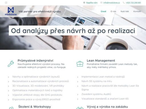navrhujeme efektivní výrobní procesy. na základě reálných projektů víme, co funguje.