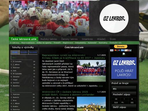 czech lacrosse union - česká lakrosová unie