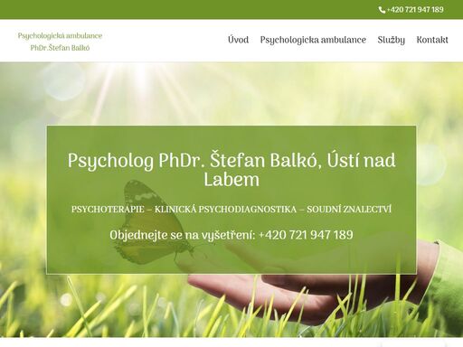 potřebujete psychologickou pomoc, poradenství, terapii či psychodiagnostiku? kontaktujte psychologa phdr. štefan balkó - psychologická ambulance ústí nad labem.
