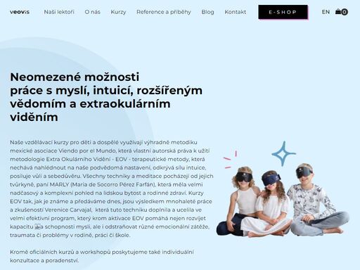 oficiální kurzy extraokulárního vidění pro děti a dospělé. pracujeme výhradně s metodikou mexické asociace viendo pro el mundo. pořádáme školení nových lektorů.