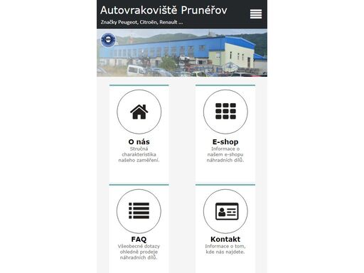 autovrakoviště prunéřov | nabídka náhradních dílů na vozidla peugeot, citroën, renault