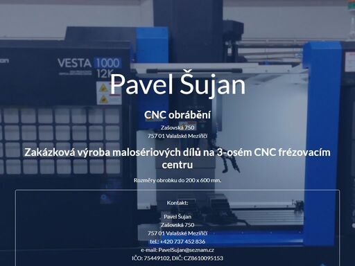 cnc obrábění, pavel šujan