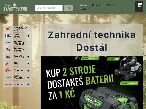 zahradní technika pavel dostál  - prodej a servis zahradní, lesní a komunální techniky.
