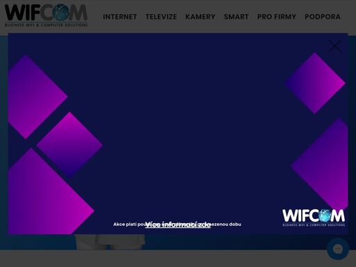 wifcom - rychlý a levný internet pro každého, ať už na doma nebo do firmy!