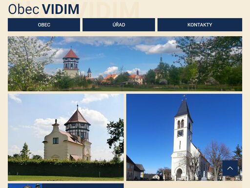 obec vidim, vidim, obecní úřad, úřední deska oficiální stránku obce vidim