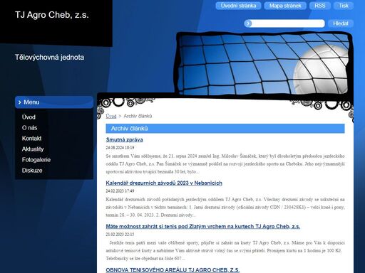 tj agro cheb je dobrovolným sdružením fyzických osob provozující tělovýchovu a sport. činnost tj agro cheb je spolufinancována z rozpočtu města chebu.