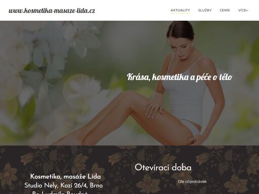 kosmetika, masáže lída studio nely, kozí 26/4, brno  bc. ludmila boudná