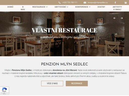 užijte si klidné ubytování v penzionu mlýn sedlec na jižní moravě. relaxujte v malebném prostředí a objevte krásy regionu. ideální pro dovolenou i firemní akce.