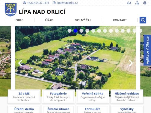 oficiální stránky obce lípa nad orlicí