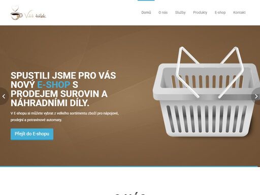 firma váš šálek se zabývá prodejními automaty od prodeje přes pronájem až po servis.