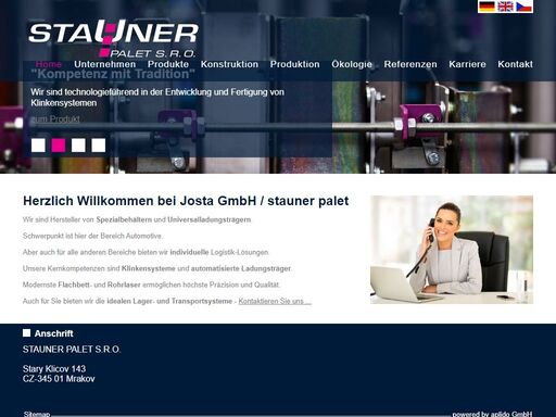 stauner palet ist hersteller von spezialbehältern, universalladungsträgern, transportgestelle, paletten und gestelle für den bereich automotive. stauner palet bietet aber auch individuelle logistik-lösungen an. die kernkompetenzen sind klinkensysteme und automatisierte ladungsträger.