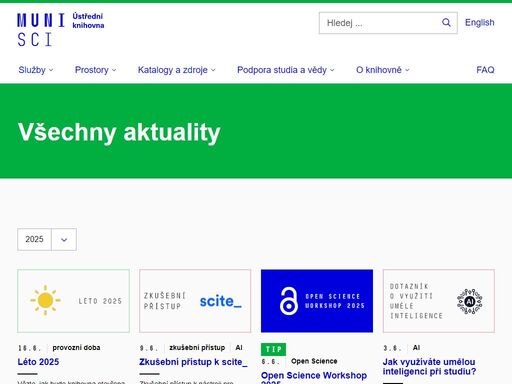 knihovna se zaměřením na matematiku, fyziku, vědy o zemi a antropologii.