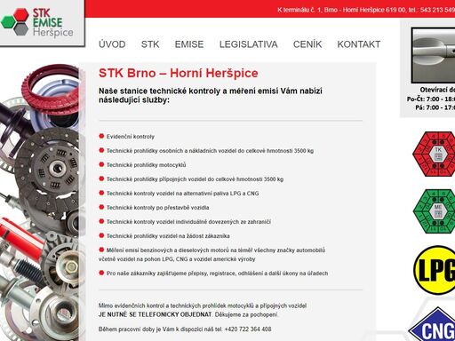 stanice technické kontroly a měření emisí brno - horní heršpice, k terminálu 1
