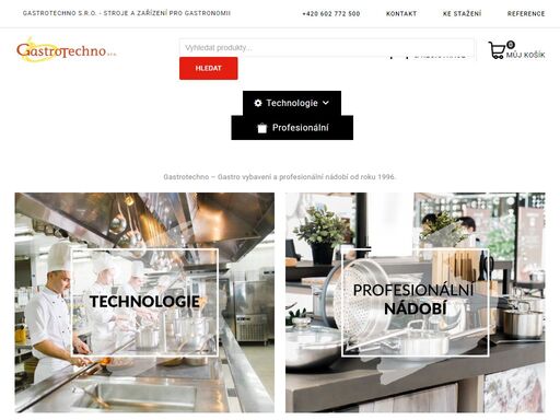 gastrotechno s.r.o. - nabízíme vybavení pro gastronomii, profesionální kuchyně a supermarkety. gastro vybavení, profesionální nádobí