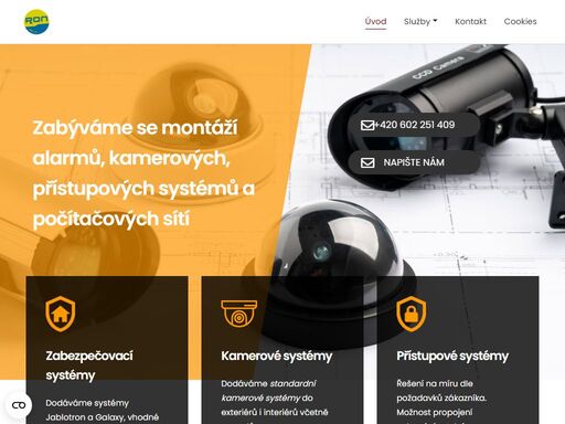 zabýváme se montáží alarmů, kamerových, přístupových systémů, počítačových sítí, docházkových systémů apod.