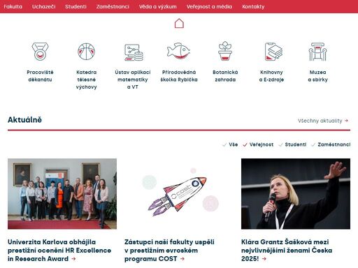 uchazeči studenti sekce biologie informace o sekci katedry a pracoviště věda a výzkum studium pravidelné akce kontakty sekce chemie informace o sekci katedry a pracoviště věda a výzkum studium ...