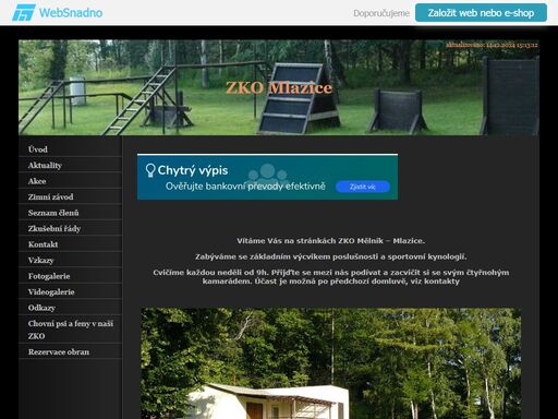 zabýváme se základním výcvikem poslušnosti a sportovní kynologií