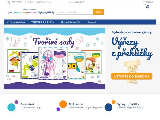 vítejte!. naše tři e-shopy 

my kreative www.mykreative.cz
pro tvoření www.protvoreni.cz
výřezy z překližky www.vyrezyzpreklizky.cz


jsme sloučili do jednoho e-shopu jménem www.protvoreni.cz.zde najdete vše ze všech e-shopů pod jednou střechou.

nezáleží na tom, zda jste majitelem živnostenského listu nebo…