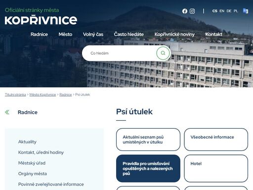 město kopřivnice, městský úřad kopřivnice