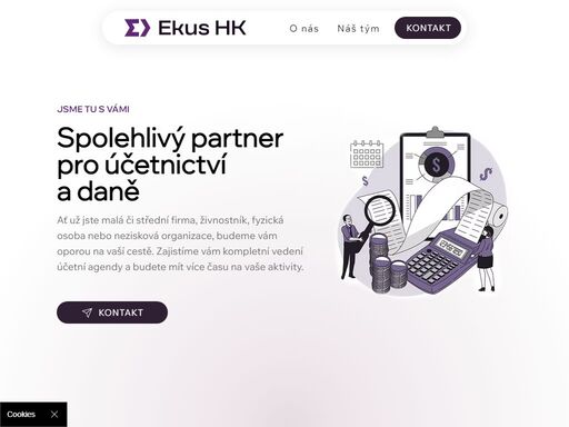 ekus hk je spolehlivý partner pro účetnictví, daňové a finanční poradenství a zpracování mezd se specializací na malé a střední firmy, živnostníky a neziskové organizace.
