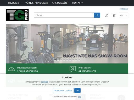 kompletní vybavení pro pneuservisy. největší stálá expozice pneuservisního vybavení v čr. tg pneu s.r.o ostrava