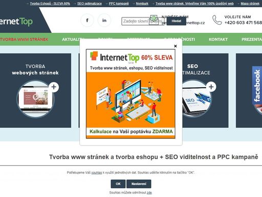 tvorba www stránek a tvorba eshopu se seo viditelností a responzivním zobrazením. redakční systémem v osobním vlastnictví.