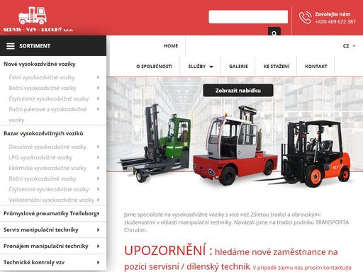 vysokozdvižné vozíky - servis vzv dlouhý, s.r.o., vám nabízí širokou škálu vysokozdvižných vozíků. manipulační technika rychlý a spolehlivý servis.