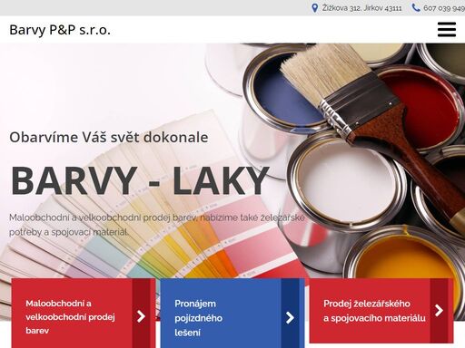 maloobchodní a velkoobchodní prodej barev, nabízíme také železářské potřeby a spojovací materiál.