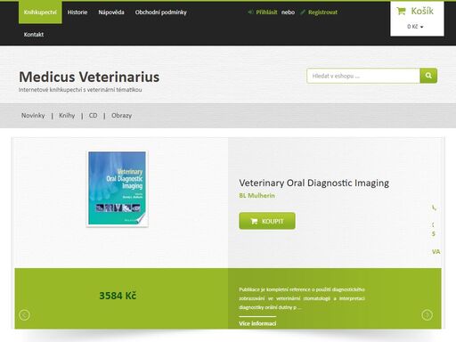 jsme internetové knihkupectví s veterinární tématikou. specializujeme se na import 
        nejznámějších publikací, které jinde nekoupíte.