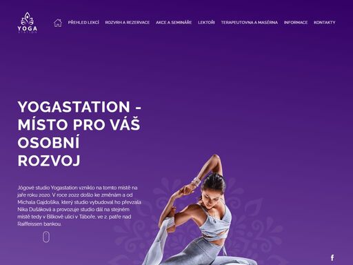 jógové studio yogastation vzniklo “náhodou”, kdy původním záměrem bylo pouze najít prostor pro osobní praxi a prostor na vypnutí. byla to pro mě jógová zastávka na cestě životem, zastávka která je “náhodou” přímo na vlakovém nádraží. 