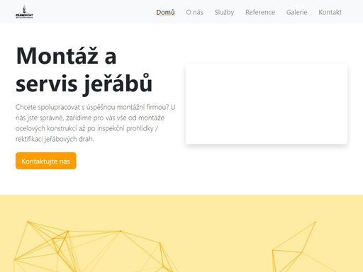 zabýváme se montáží a údržbou mostových a kolejových jeřábů. dále nabízíme geodetické zaměření a svařování ocelových konsrukcí.