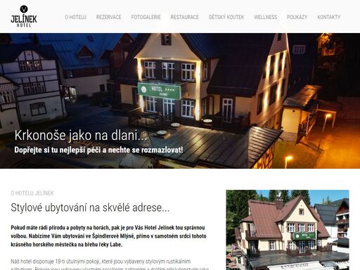 perfektní ubytování v centru špindlerova mlýna - hotel jelínek špindlerův mlýn.