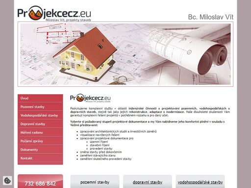 provedeme projektovou dokumentaci pro rodinné domy, studny, čov. projektové dokumentace komunikací.