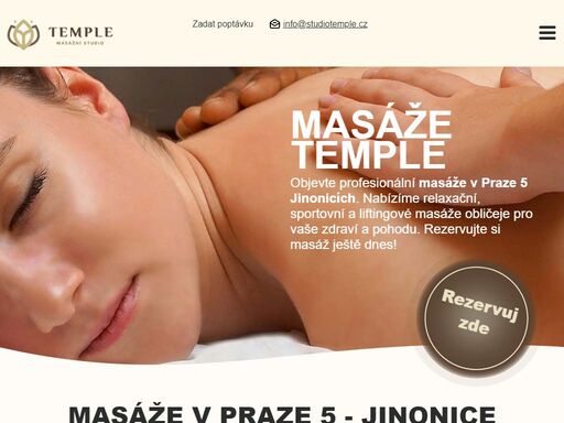 masáže v příjemném prostředí na adrese peroutkova 531 v areálu vbloku praha 5. nabízíme relaxační, terapeutické a specializované masáže pro zdraví a pohodu.