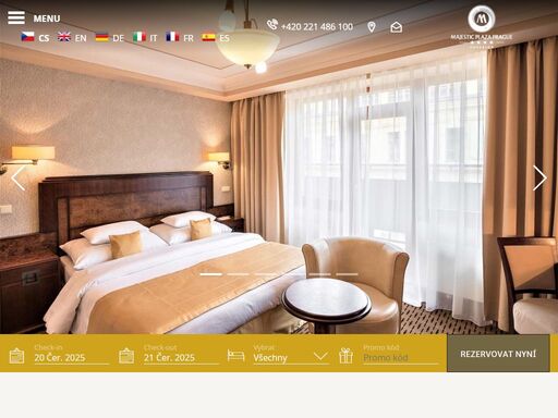 oficiální stránky majestic plaza hotel prague. podrobné informace o nabídkách, hodnocení, službách a poloze našeho zařízení. garance nejlepší ceny.